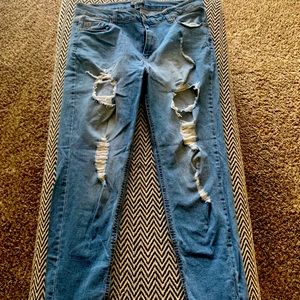 +*+*Plus size-Distressed boyfriend jeans*+*+
